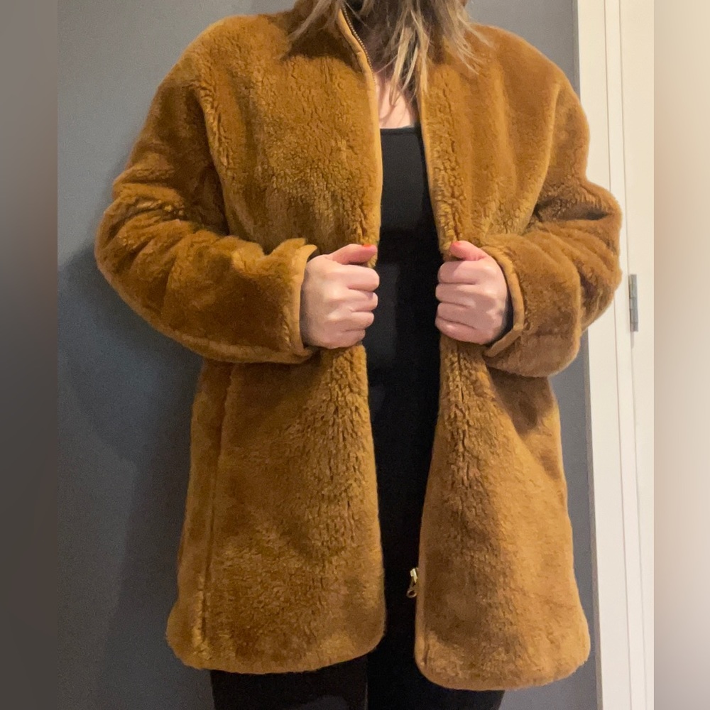 J.Crew teddy jacket with zip front